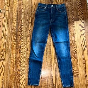 Hudson high rise straight leg jeans